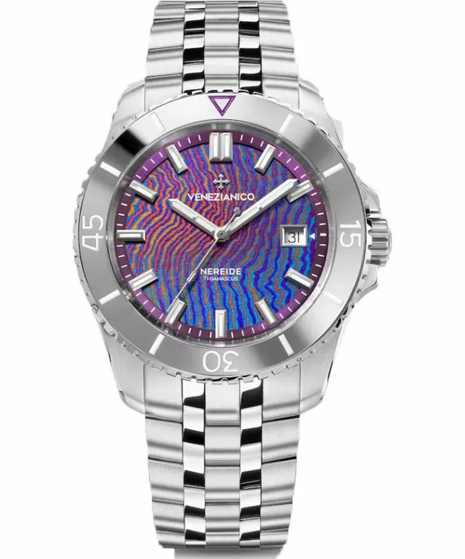 Orologio da Uomo Venezianico Nereide Ti-Damascus Automatic Limited Edition Nereide-Ti-Damascus