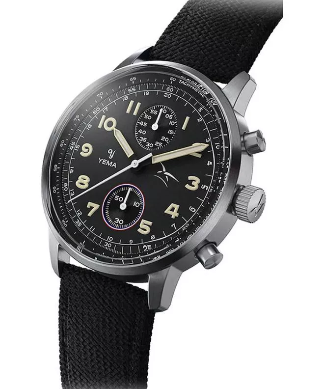 Orologio da Uomo Yema Flygraf Bi-Compax French Air Force Chronograph YMHF1582AA-AA