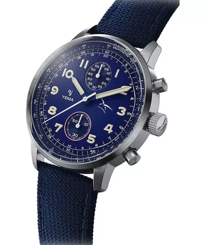 Orologio da Uomo Yema Flygraf Bi-Compax French Air Force Chronograph YMHF1582AA-GG