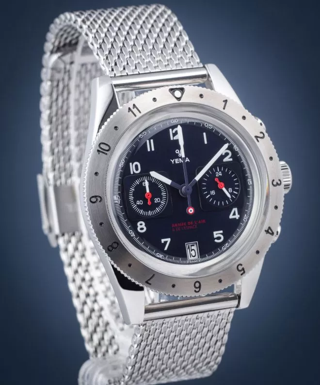 Orologio da Uomo Yema Flygraf French Air & Space Force UTC Blue YMHF1577AA-GM