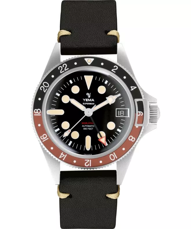 Orologio da Uomo Yema Superman Worldtime YGMT21B41-CAS