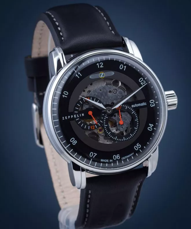 Orologio da Uomo Zeppelin New Captain's Line Skeleton Automatic 8664-2