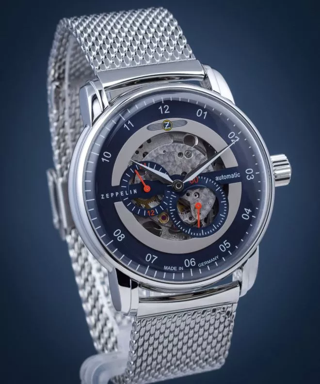 Orologio da Uomo Zeppelin New Captain's Line Skeleton Automatic 8664M-3