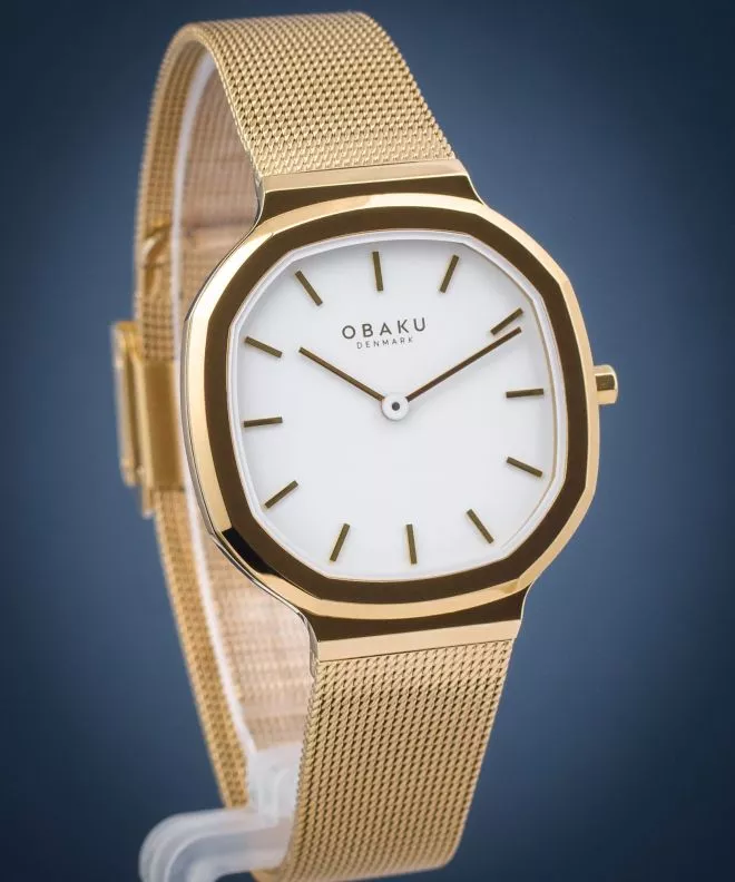 Orologio Unisex Obaku Oktant Lille Gold V253LXGWMG
