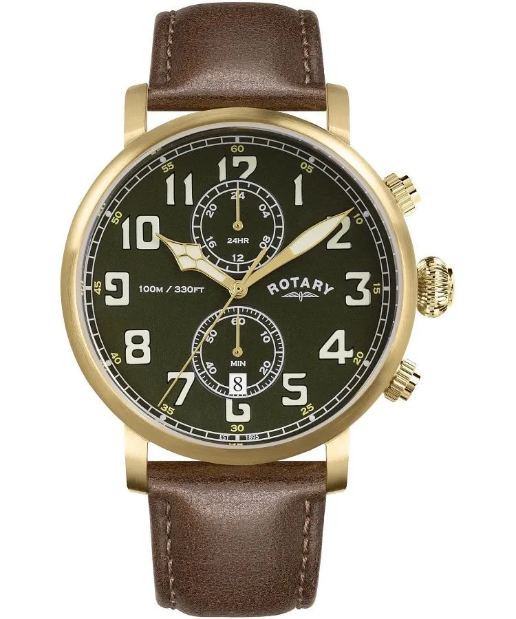 Orologio da Uomo Rotary Heritage Pilot Chronograph RGS10002/24