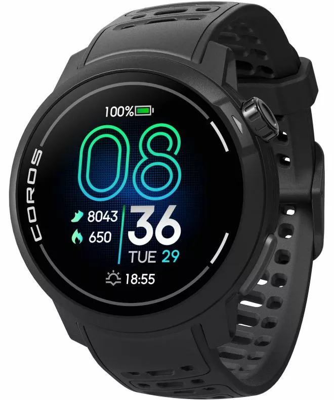 Orologio Sportivo Unisex Coros Pace Pro Black WPACEP-BLK