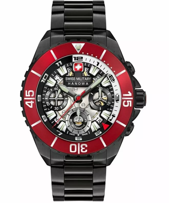 Orologio da Uomo Swiss Military Hanowa Hans Noll Automatic Chronograph Skeleton 05-5342.13.007