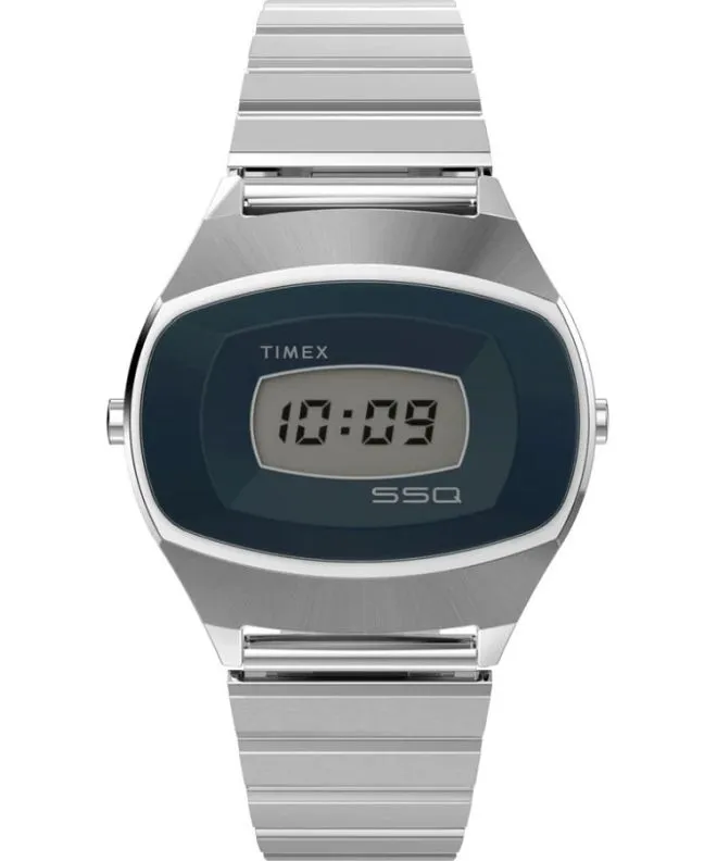 Orologio da Uomo Timex Q 1975 SSQ Digital Reissue TW2Y06100