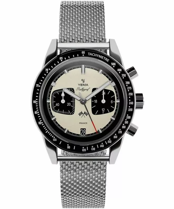 Orologio da Uomo Yema Rallygraf Panda Chronograph YMHF1580-BM