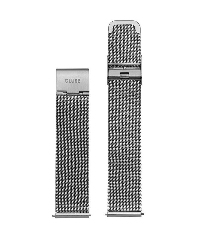 Bransoleta Cluse Minuit Mesh Silver 16 mm