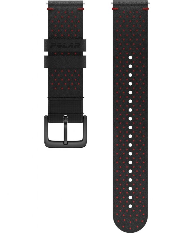 Striscia Polar Perforated Leather Black-Red M/L