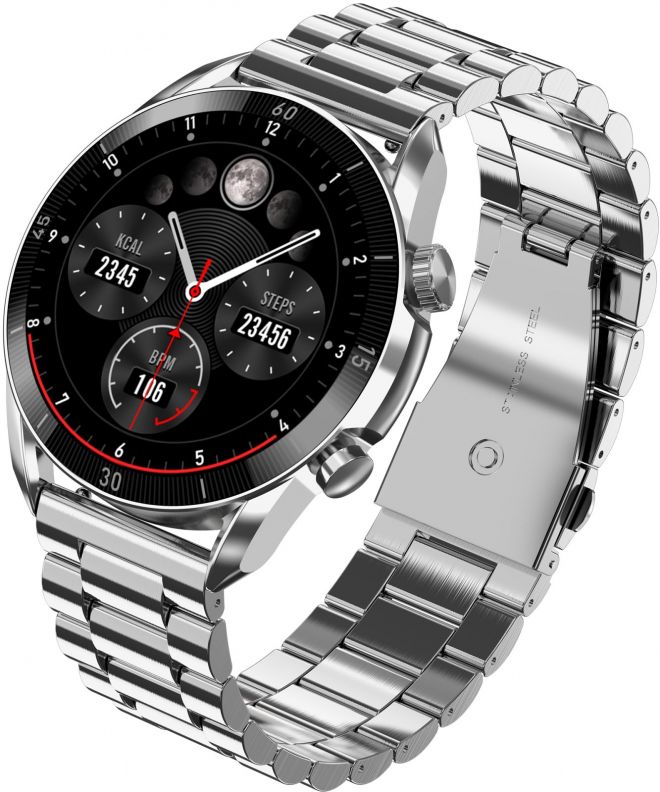 Smartwatch da Uomo Garett V10 Silver Steel