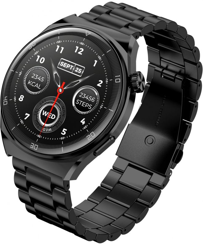 Smartwatch da Uomo Garett V12 Black Steel