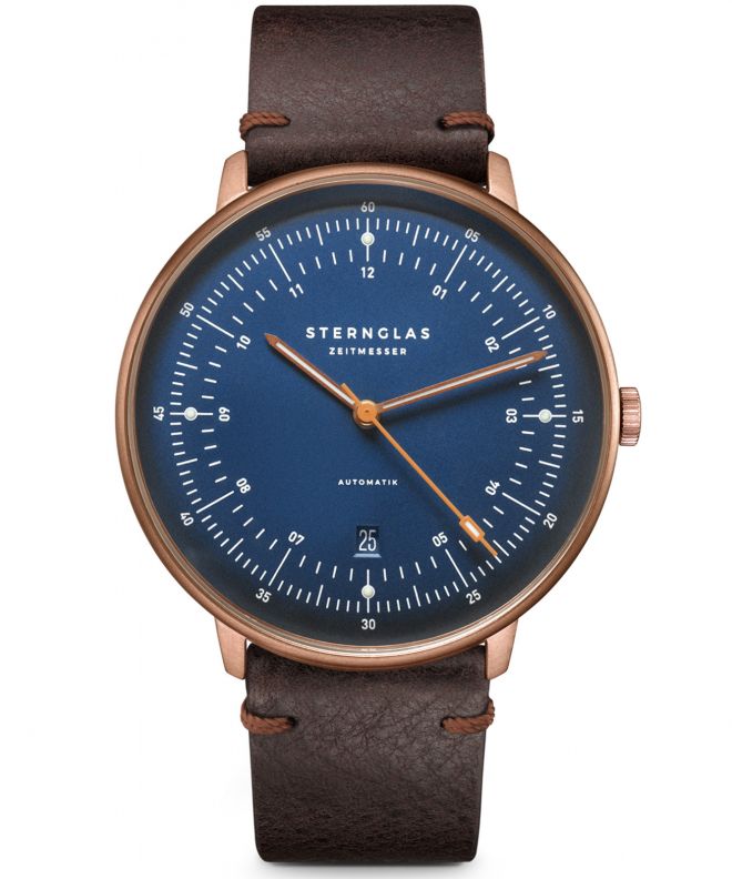 Orologio da Uomo Sternglas Hamburg Dark Blue Bronze Automatic