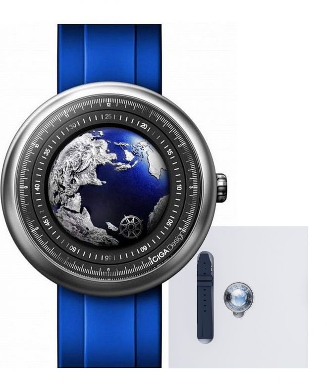 Orologio da Uomo Ciga Design Blue Planet GPHG Titanium