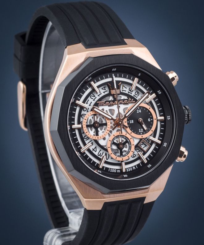 Orologio da Uomo Maserati Stile Skeleton Chronograph