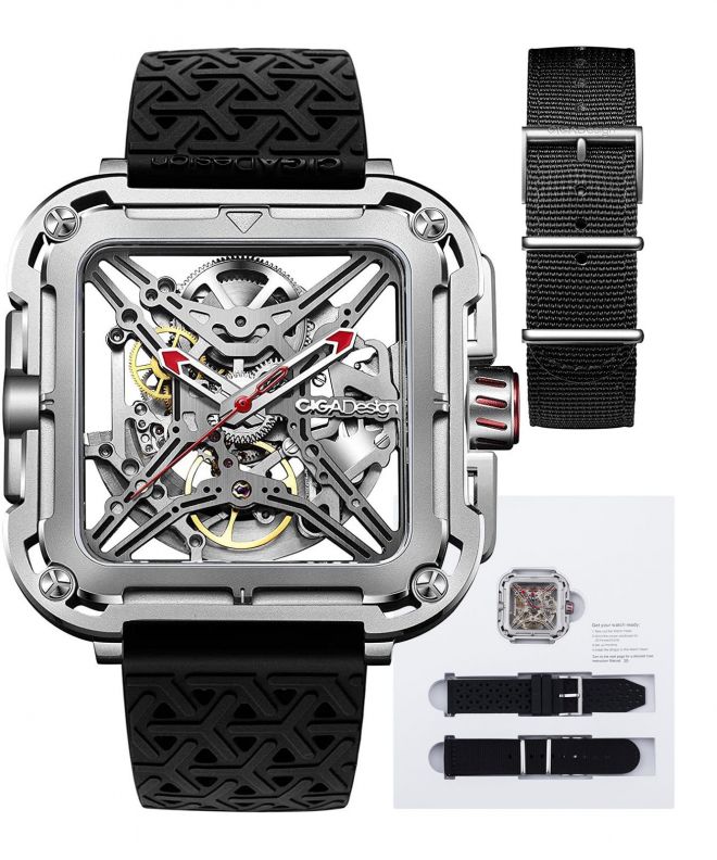 Orologio da Uomo Ciga Design X Series Silver Skeleton Automatic