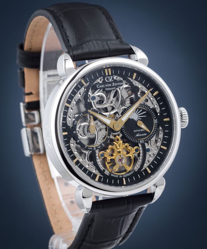 Orologio da Uomo Carl von Zeyten Neukirch Sun & Moon Skeleton Automatic