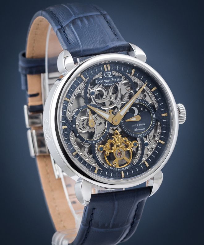 Orologio da Uomo Carl von Zeyten Neukirch Sun & Moon Skeleton Automatic