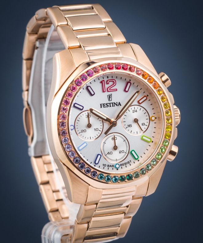 Orologio da Donna Festina Boyfriend Chronograph Rainbow