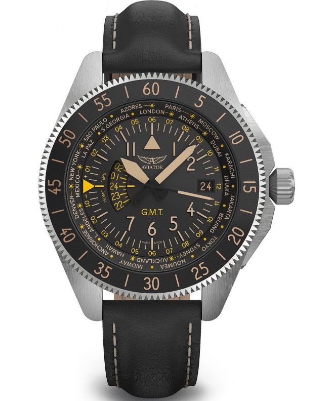 Orologio da Uomo Aviator Airacobra GMT