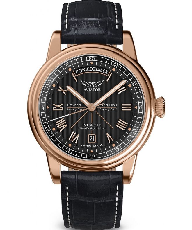 Orologio da Uomo Aviator Douglas Day-Date Polish Limited Edition