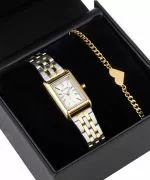 Orologio da Donna BOWA Paris White Silver-Gold Steel 20 Gift Set
