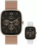 Smartwatch da Donna Garett Signature Flow Rose Gold Mesh SET