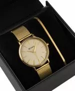 BOWA Praha Full-Gold Mesh 38 Gift Set (orologio + bracciale)