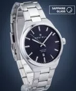 Orologio da Uomo DESTELL Aries Navy Blue Silver Steel Sapphire