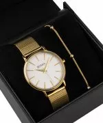 BOWA Praha Silver-Gold Mesh 38 Gift Set (orologio + bracciale)