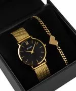 BOWA London Black-Gold 33 Gift Set (orologio + bracciale)