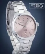 Orologio da Uomo DESTELL Aries Pink Silver Steel Sapphire