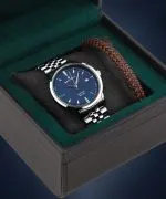 Orologio da Uomo DESTELL Pictor Blue Silver Steel Sapphire Gift Set