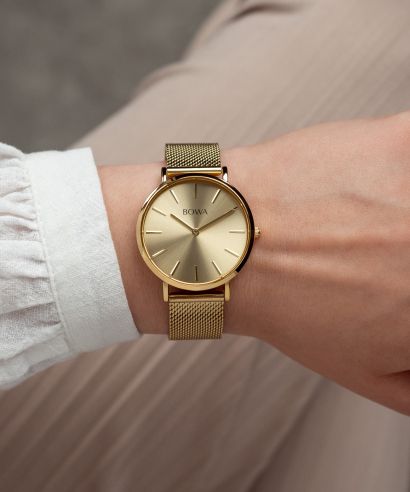 Orologio da Donna BOWA New York Petite Full Gold Mesh 34