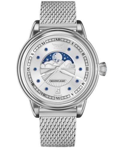 Orologio da Donna Aviator Moonflight Gemstone Edition Silver Blue Sapphire Limited Edition