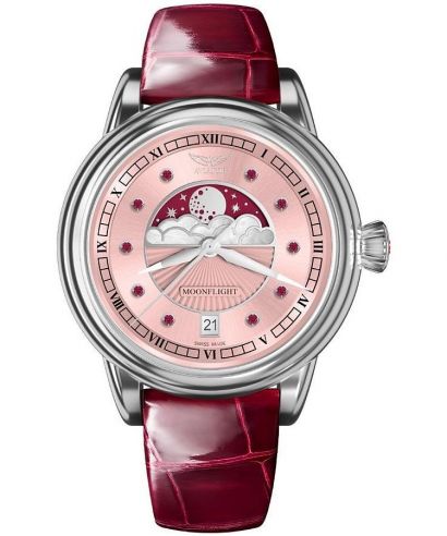 Orologio da Donna Aviator Moonflight Gemstone Edition Pink Red Ruby Limited Edition