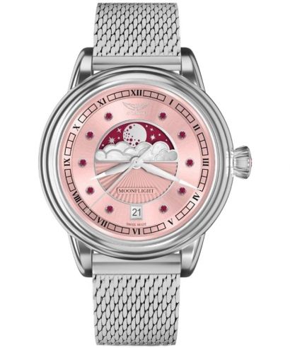 Orologio da Donna Aviator Moonflight Gemstone Edition Pink Red Ruby Limited Edition