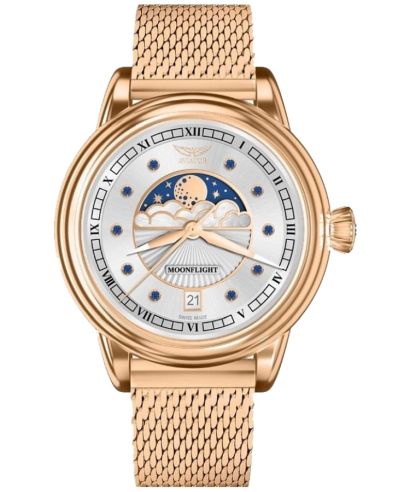 Orologio da Donna Aviator Moonflight Gemstone Edition Silver Blue Sapphire Limited Edition