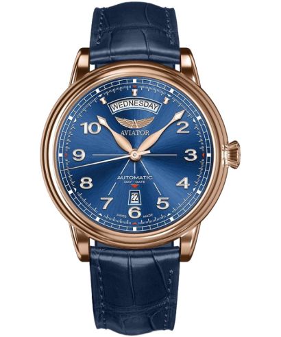 Orologio da Uomo Aviator Douglas DC-3 Day-Date Automatic Limited Edition