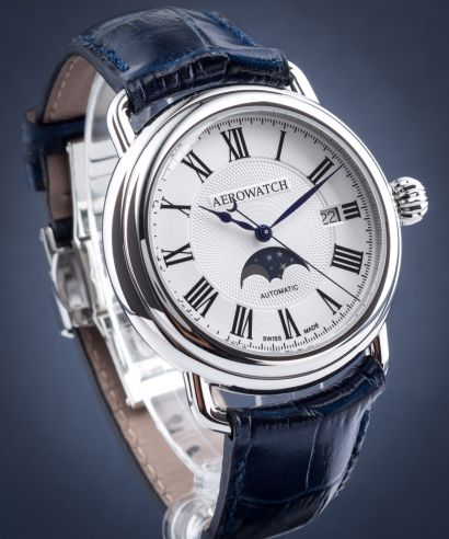 Orologio da Uomo Aerowatch 1942 Moon Phases Automatic