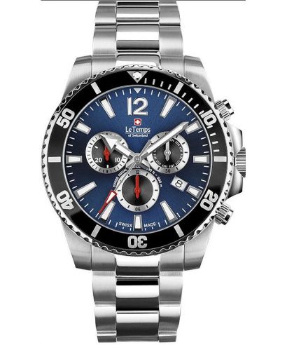 Orologio da Uomo Le Temps Swiss Naval Patrol Chronograph
