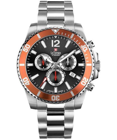 Orologio da Uomo Le Temps Swiss Naval Patrol Chronograph