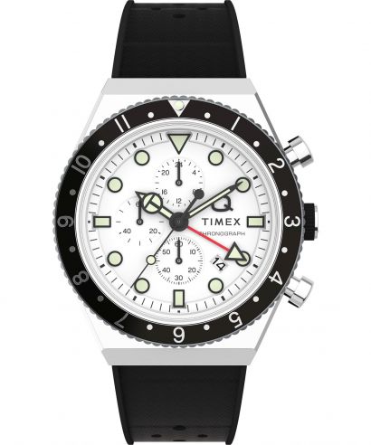 Orologio da Uomo Timex Q Three Time Zone Chronograph