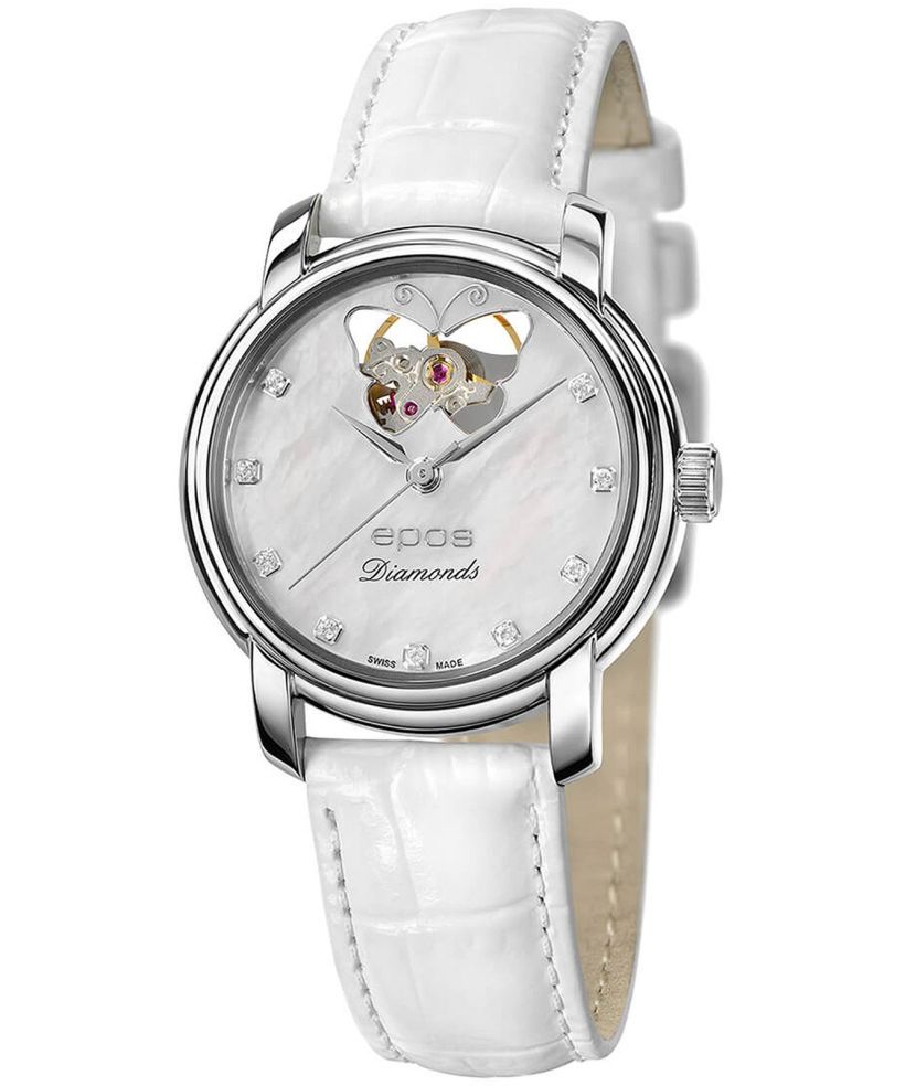 Orologio da Donna Epos Ladies Diamonds Open Heart Automatic