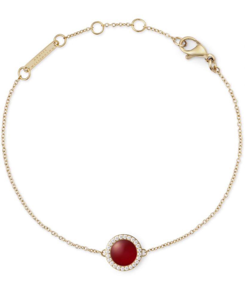 Bracciale Daniel Wellington Audrey Red Agathe Gold