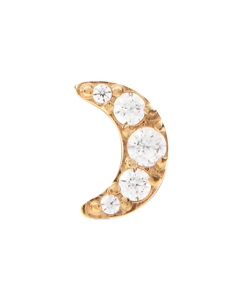 Orecchino Daniel Wellington Crystal Moon Stud Gold