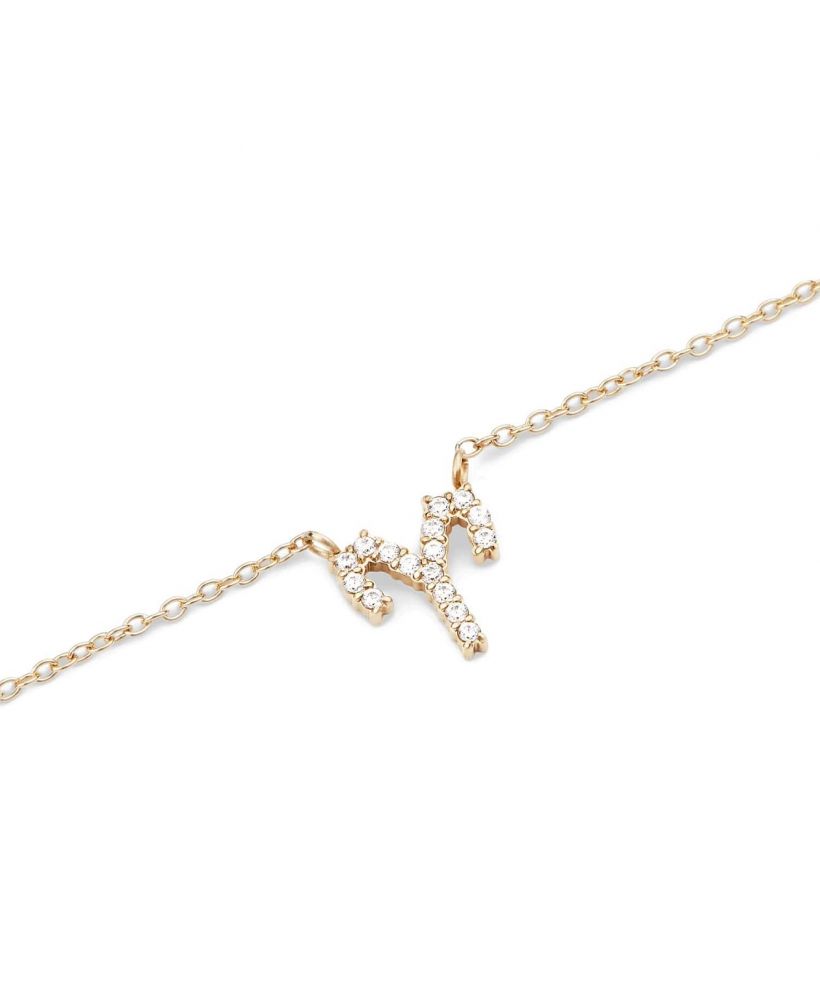 Collana Daniel Wellington Crystal Zodiac Chain Gold Aries