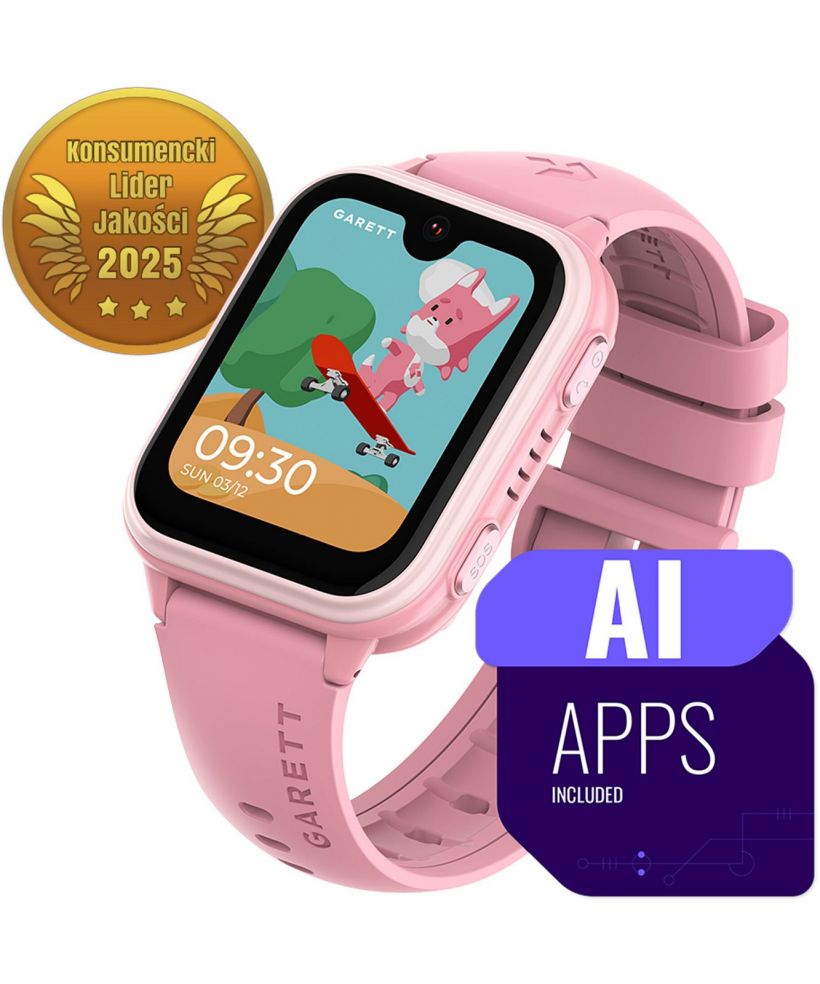 Smartwatch per Bambini Garett Kids Vibe AI 4G Rosa