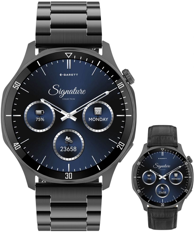Smartwatch da Uomo Garett Signature Prime Black Solid SET